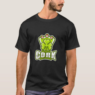 T-shirt Cork Rebel Comté Shamrock Irlande traditionnelle I