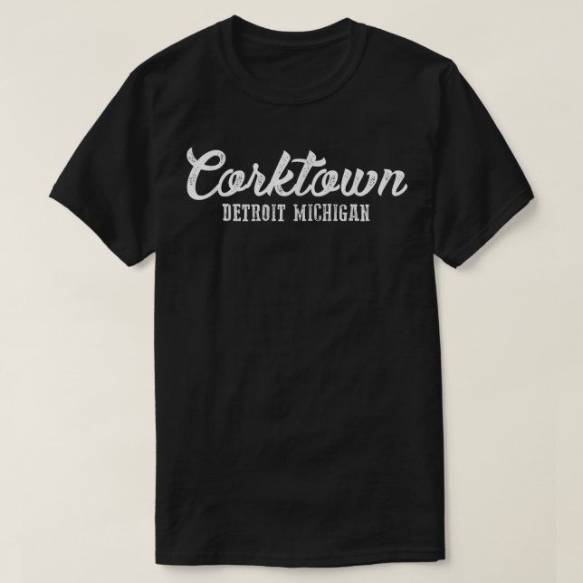 T-shirt    CorktownDetroit Michigan Landmark cadeau  (Design devant)