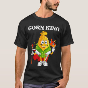 T-shirt Corn King Papa Hommes Garçons Corn Corn Agricole