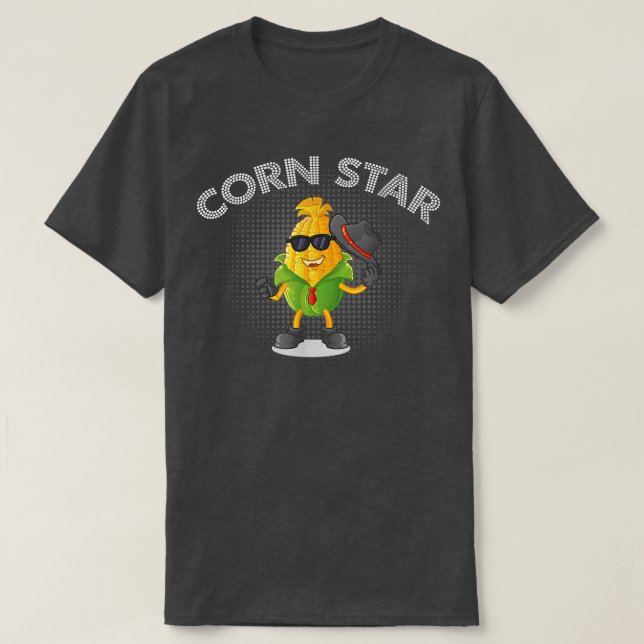 T-shirt Corn Star Corn Végétal sain (Design devant)
