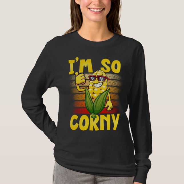T-shirt Corn Vegetables  i´m so Corny (Devant)