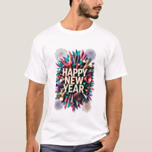 T-Shirt Corne de Brume du Nouvel An, Explosion de 