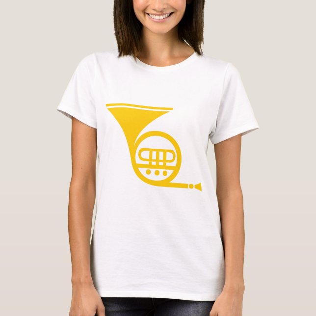 T-shirt Corne française - Ambre (Devant)
