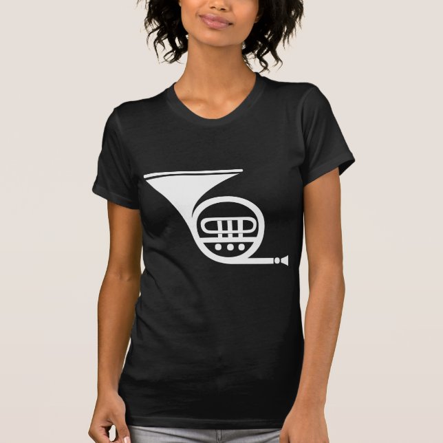 T-shirt Corne française - Blanc (Devant)