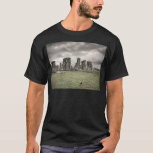 T-shirt Corneille devant Stonehenge, Angleterre