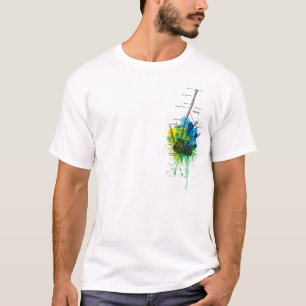 T-shirt Cornemuse des montagnes - couleurs vertes fraîche