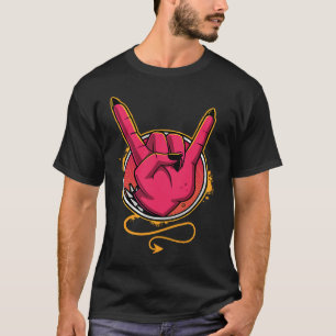 T-shirt Cornes diaboliques en métal lourd