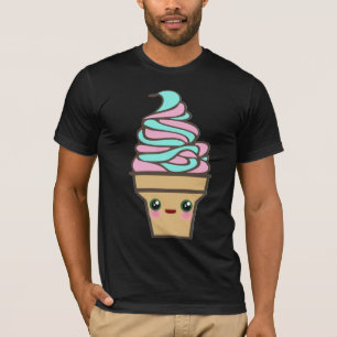 T-shirt Cornet de crème glacée d'éloge de Kawaii