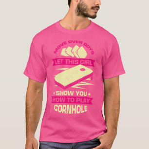 T-shirt Cornhole Bean Sac Joueur Joueur fille cadeau