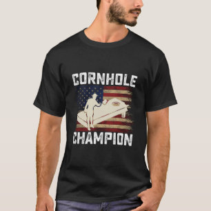 T-shirt Cornhole Champion américain Drapeau USA 4 juillet