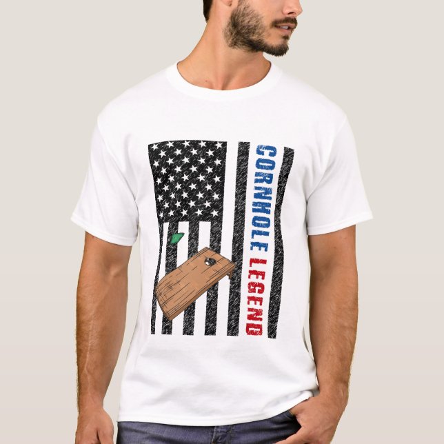 T-shirt Cornhole Legend USA (Devant)