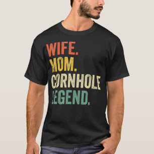 T-shirt Cornhole Mère Amusante Femme Maman Sac Toss Légend