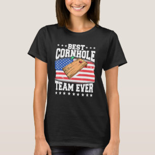 T-shirt Cornhole Patriotic Team Joueurs Nous Drapeau Indép