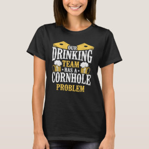 T-shirt Cornhole Team Bean Bag Joueur Champ Bière Notre Bo