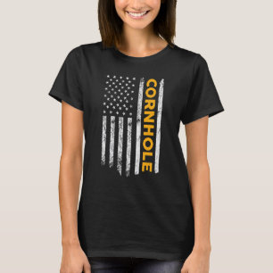 T-shirt Cornhole Us Drapeau Hommes Femmes Cornhole