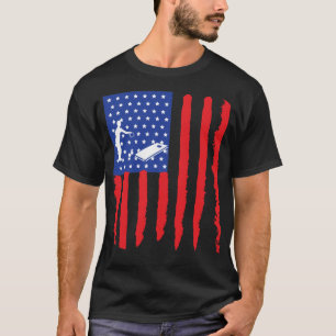 T-shirt Cornhole USA Drapeau Cadeau Pour Joueur Essential 