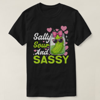 T-shirt Cornichon salé, aigre et impertinent, chemise drôl