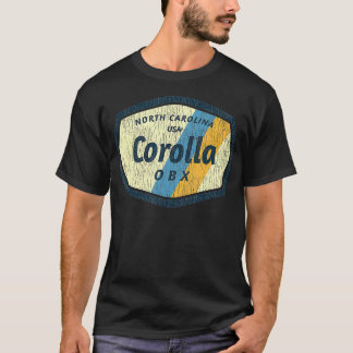 T-shirt Corolla NC - Insigne de stripey de vacances d'été
