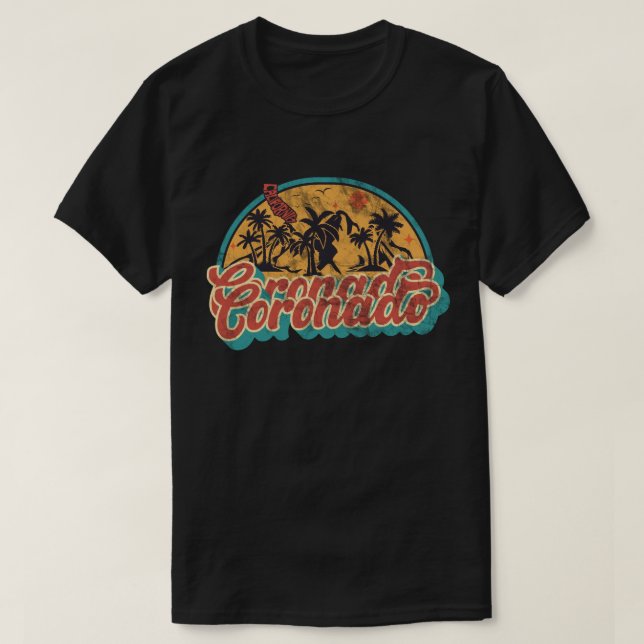 T-shirt Coronado, Californie (Design devant)
