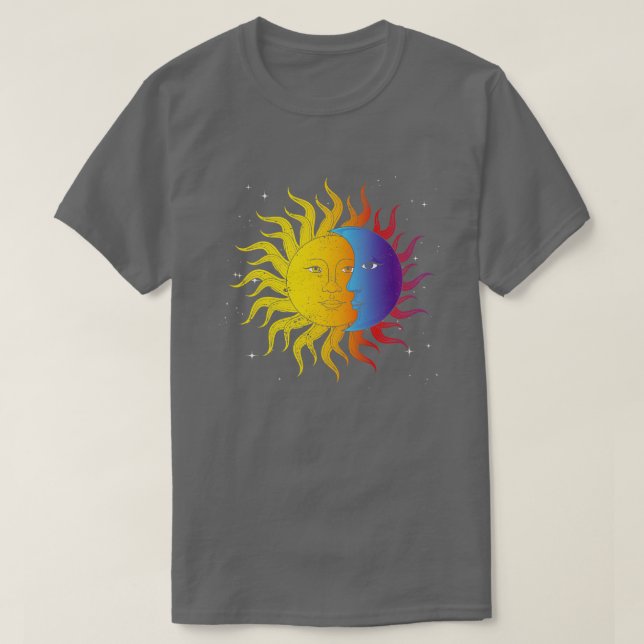 T-shirt Corps céleste Astronomie lunaire Astrologie solair (Design devant)