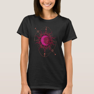 T-shirt Corps Célestes Astronomie Bohème Soleil Lune Astro
