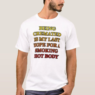 T-shirt Corps chaud de tabagisme incinéré