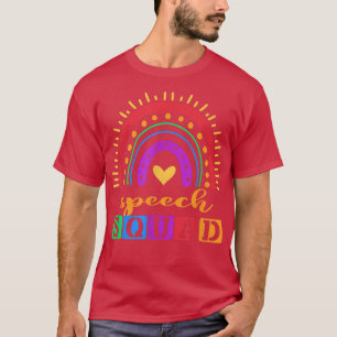 T-shirt Corps de la parole Arc-en-ciel coloré orthophonist
