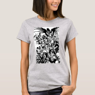 T-shirt Corps de Lanterne Noire - Noir et Blanc