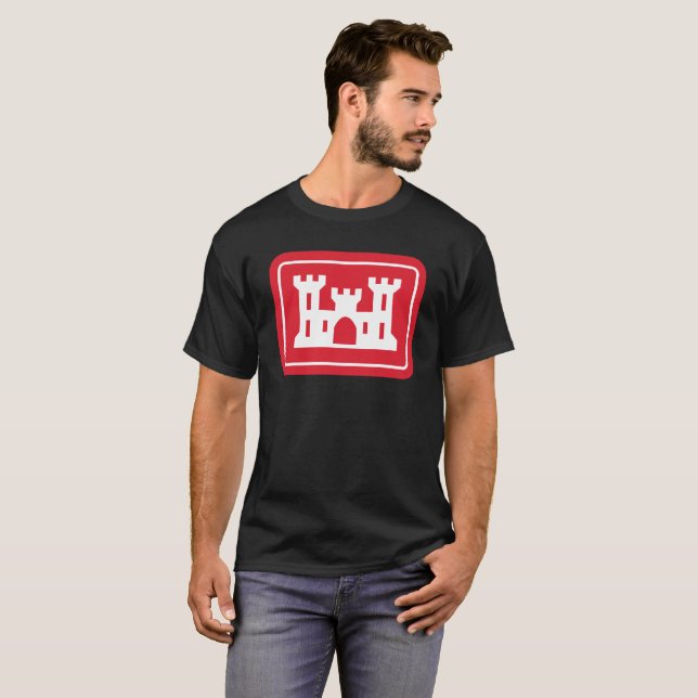 T-shirt Corps des ingénieurs américains DOD Military (Devant entier)