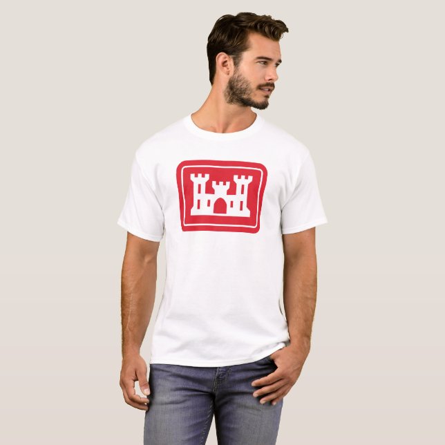 T-shirt Corps des ingénieurs américains DOD Military (Devant entier)