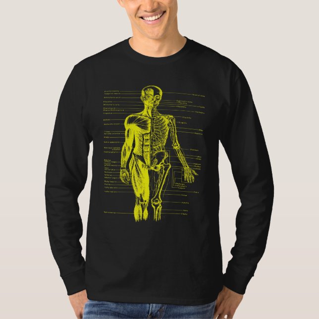 T-shirt Corps humain Muscle Anatomie Docteur Infirmière Ja (Devant)
