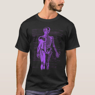 T-shirt Corps humain Muscle Anatomie Docteur Nurse Purple