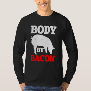 T-shirt Corps Par Bacon Keto Diet Kétose Thérapie Kétogène