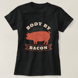 T-shirt Corps par bacon pour le régime alimentaire à teneu