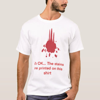 T-shirt CORRECT avec des taches