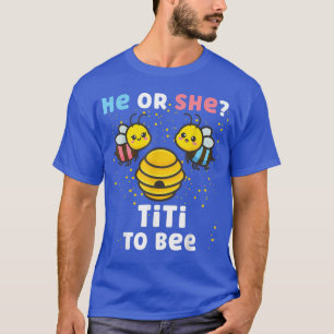 T-shirt Correspondance Bébé Genre Fête de Révélation Lui O