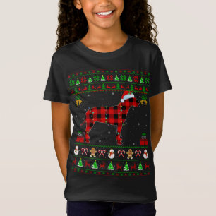 T-Shirt Correspondance Buffalo Plaid Ugly Bull Terrier Noë