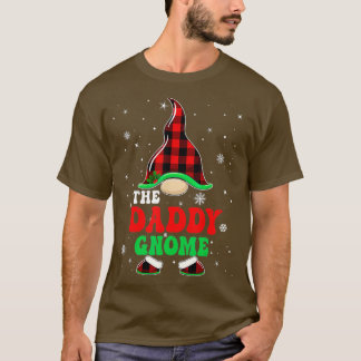 T-shirt Correspondance Buffle de famille Plaid Daddy Gnome