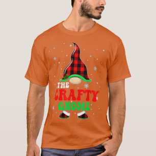 T-shirt Correspondance Buffle de famille Plaid Gnome Craft