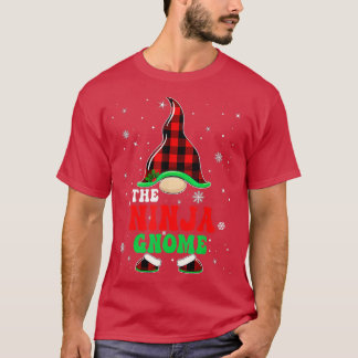T-shirt Correspondance Buffle de famille Plaid Ninja Gnome