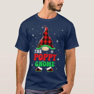 T-shirt Correspondance Buffle de famille Plaid Poppy Gnome