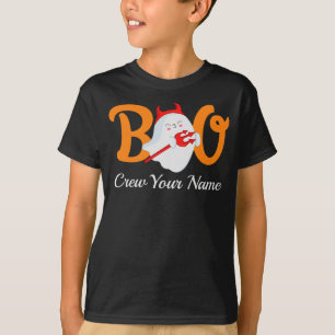 T-shirt Correspondance de famille d'Halloween orange d'équ