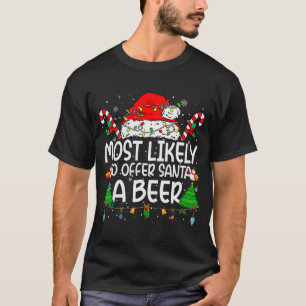 T-shirt Correspondance de famille Xmas le plus susceptible