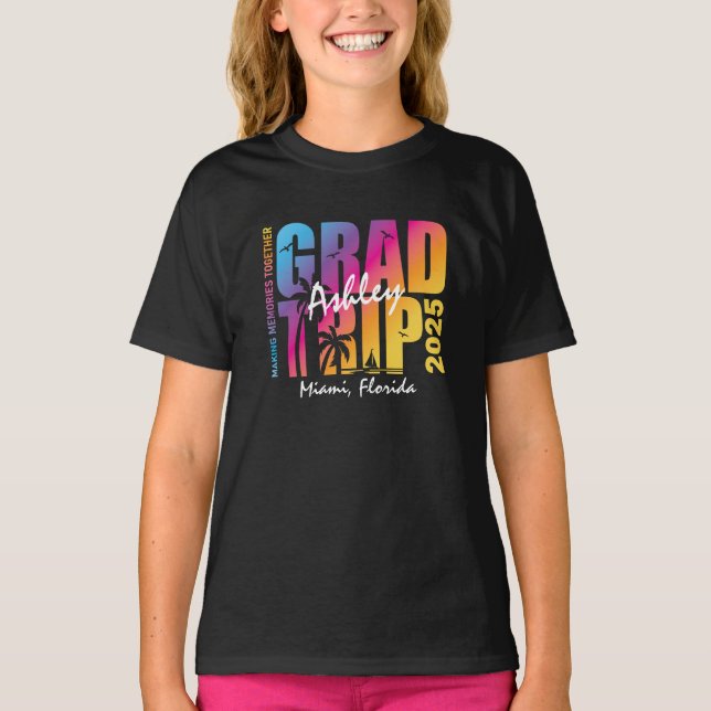 T-shirt Correspondance de groupe de voyage d'études person (Devant)
