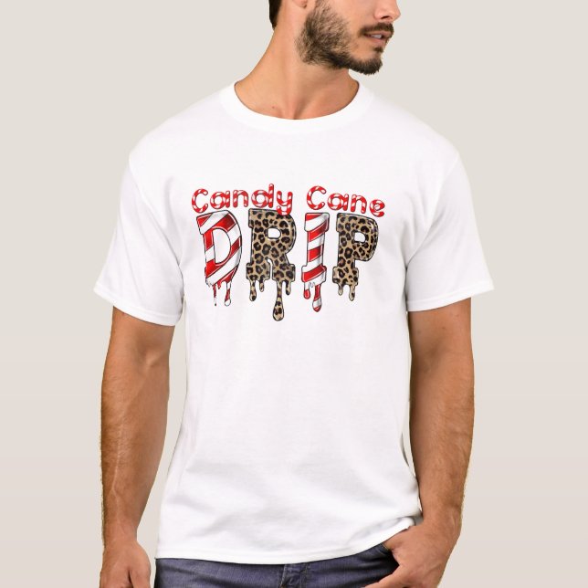 T-shirt Correspondance de l'amatrice de bonbons de Noël (Devant)