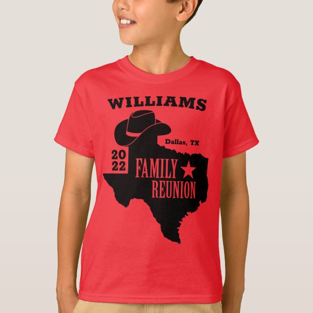T-shirt Correspondance de réunion de la famille Texas (Devant)