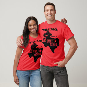 T-shirt Correspondance de réunion de la famille Texas