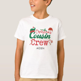 T-shirt Correspondance d'elfe cousin de Noël