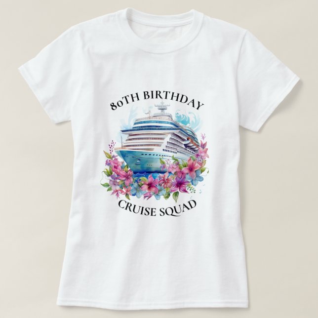 T-shirt Correspondance du groupe de l'équipe de croisière  (Design devant)