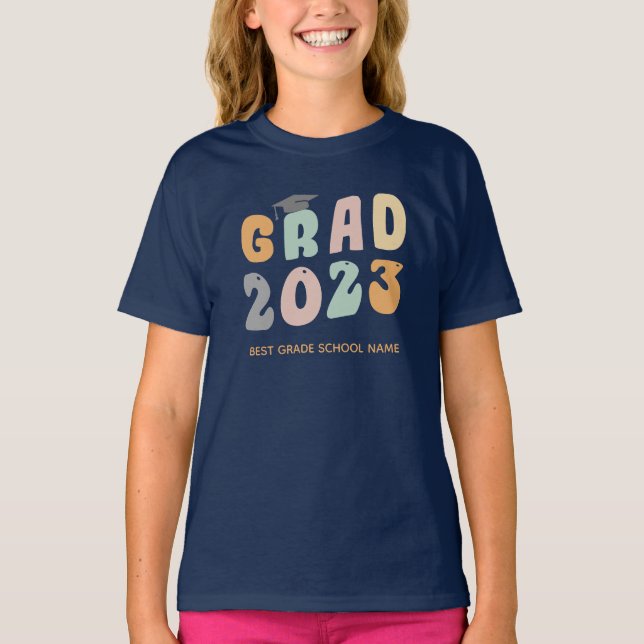 T-shirt Correspondance du nom de l'école personnalisée de  (Devant)